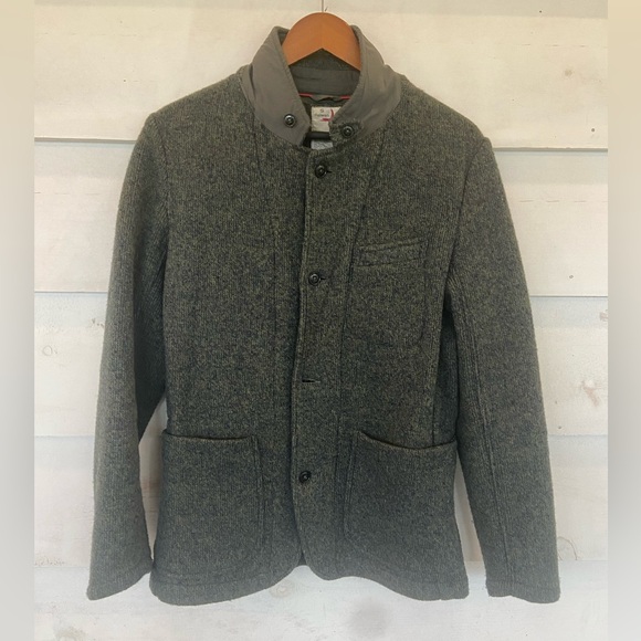 RELWEN Marled Sweater Blazer  in Dark Pine Small Huckberry - Picture 3 of 13